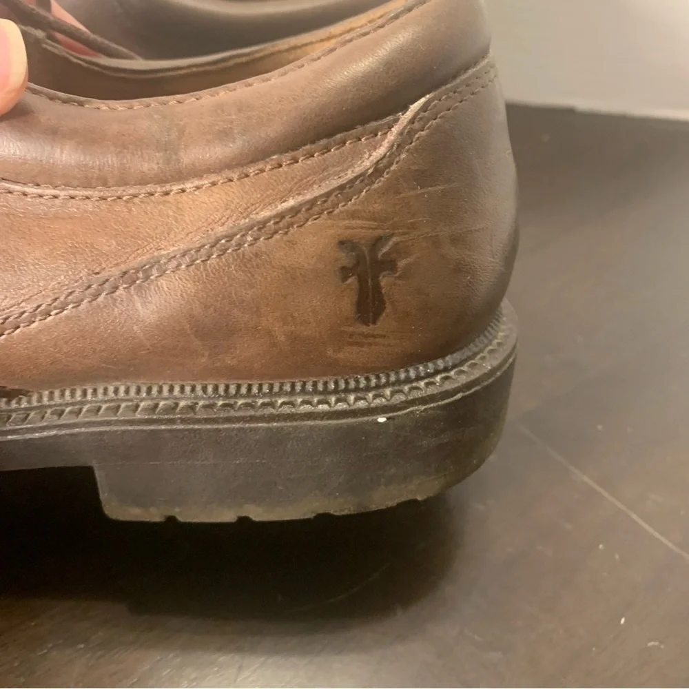 Frye Taylor Mens Brown Leather Lace Up Oxford Shoes